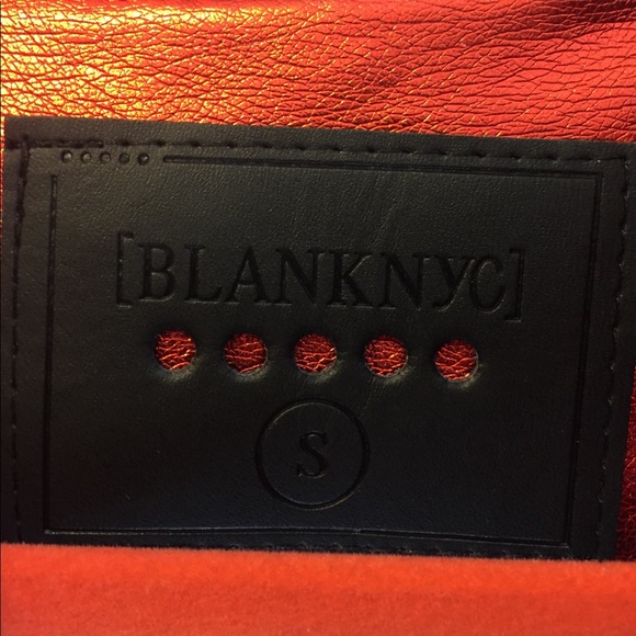 Shiny red Blank NYC bomber jacket. - Picture 2 of 5